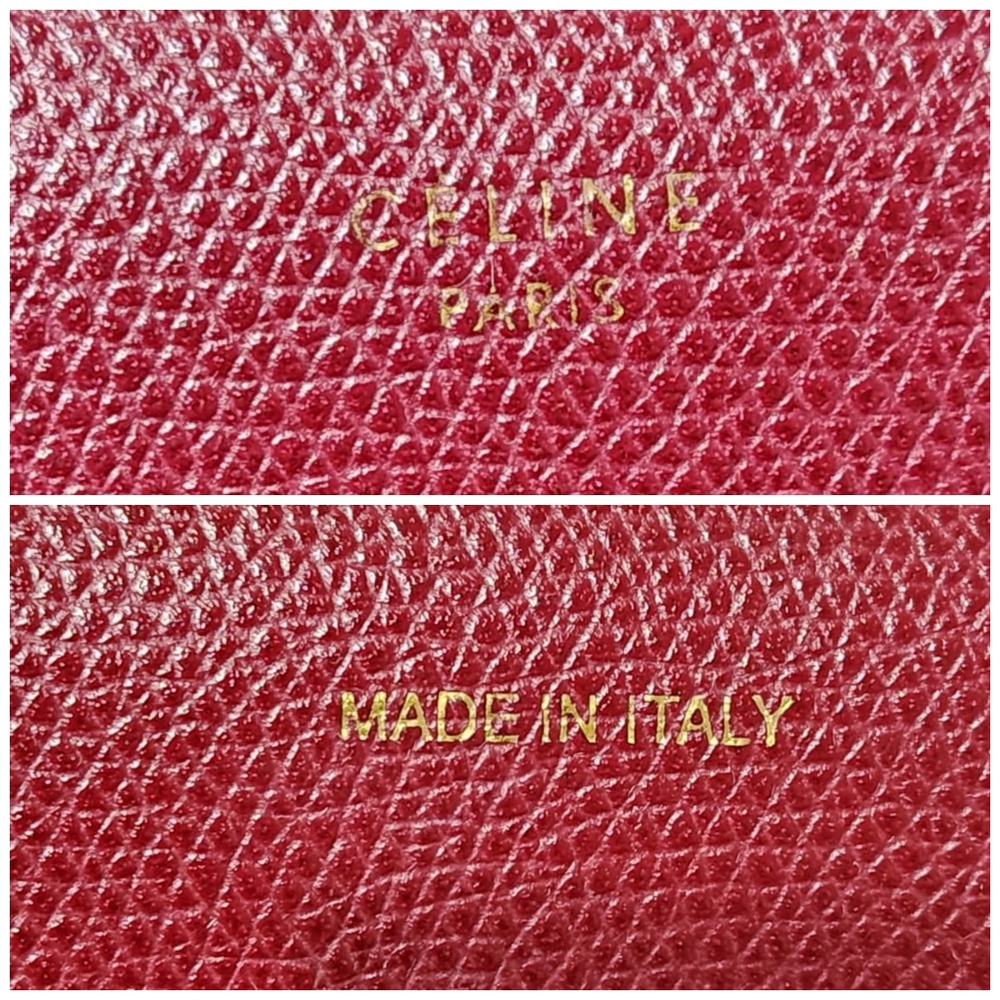 Celine Leather Strap Clutch Wine - Picture 4 of 15